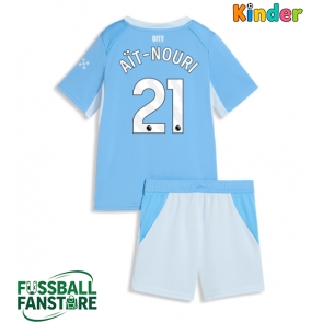 Manchester City Rayan Ait-Nouri #21 Replik Heimtrikot Kinder 2026-27 Kurzarm (+ Kurze Hosen)